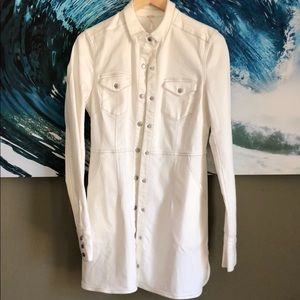 Free People White Jean Jacket